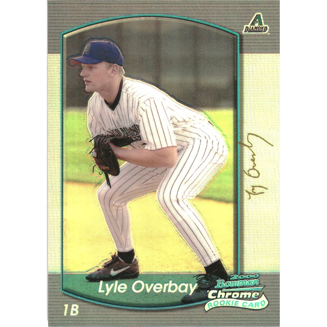 2000 Bowman Chrome Refractors #319 Lyle Overbay. rookie card picture