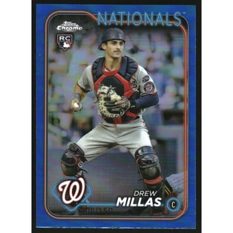 2024 Topps Chrome Blue Refractors #85 Drew Millas