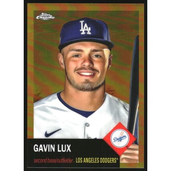 2022 Topps Chrome Platinum Anniversary Gold Refractors #214 Gavin Lux