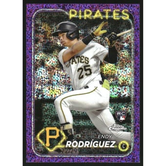 2024 Topps Chrome Purple Speckle Refractors #295 Endy Rodriguez