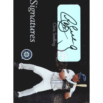 2003 Leaf Clubhouse Signatures Silver #10 Chris Snelling