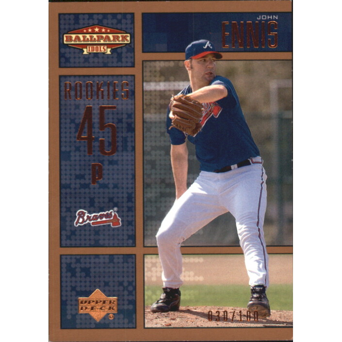 2002 Upper Deck Ballpark Idols Bronze #206 John Ennis ROO. rookie card picture