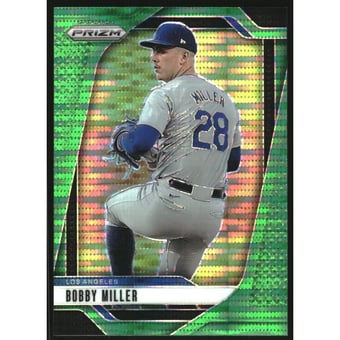 2025 Panini Prizm Prizms Green Pulsar #84 Bobby Miller