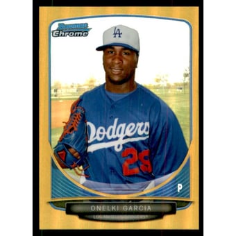 2013 Bowman Chrome Mini Gold Refractors #266 Onelki Garcia