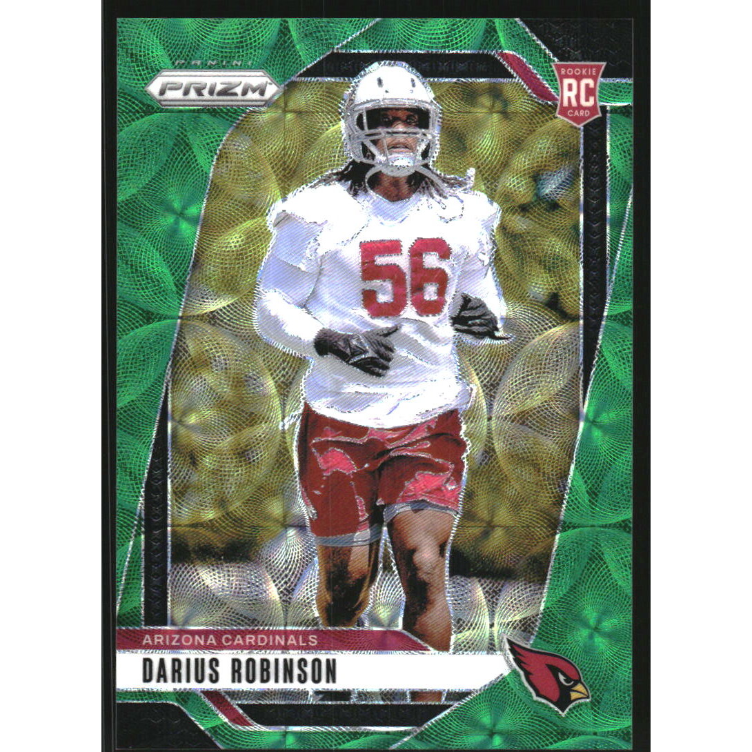 2024 Panini Prizm Prizms Green Scope #325 Darius Robinson. rookie card picture