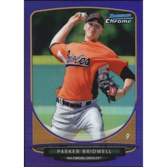 2013 Bowman Chrome Prospects Purple Refractors #BCP162 Parker Bridwell