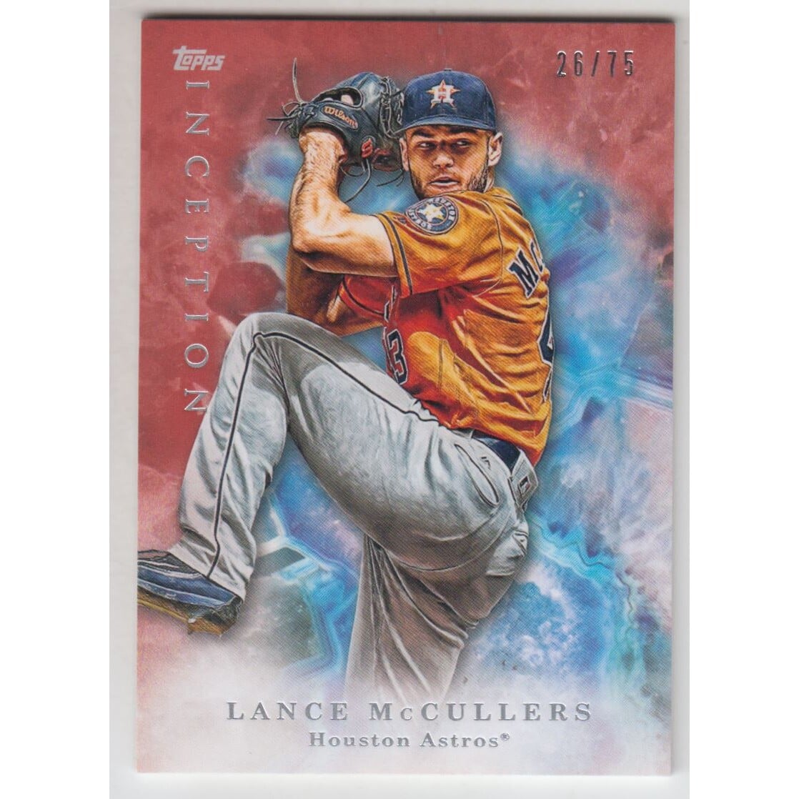 2017 Topps Inception Red #73 Lance McCullers. rookie card picture