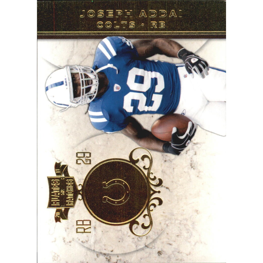 2011 Panini Plates and Patches Gold #29 Joseph Addai 2011 Panini Plates and Patches Gold #29 Joseph Addai