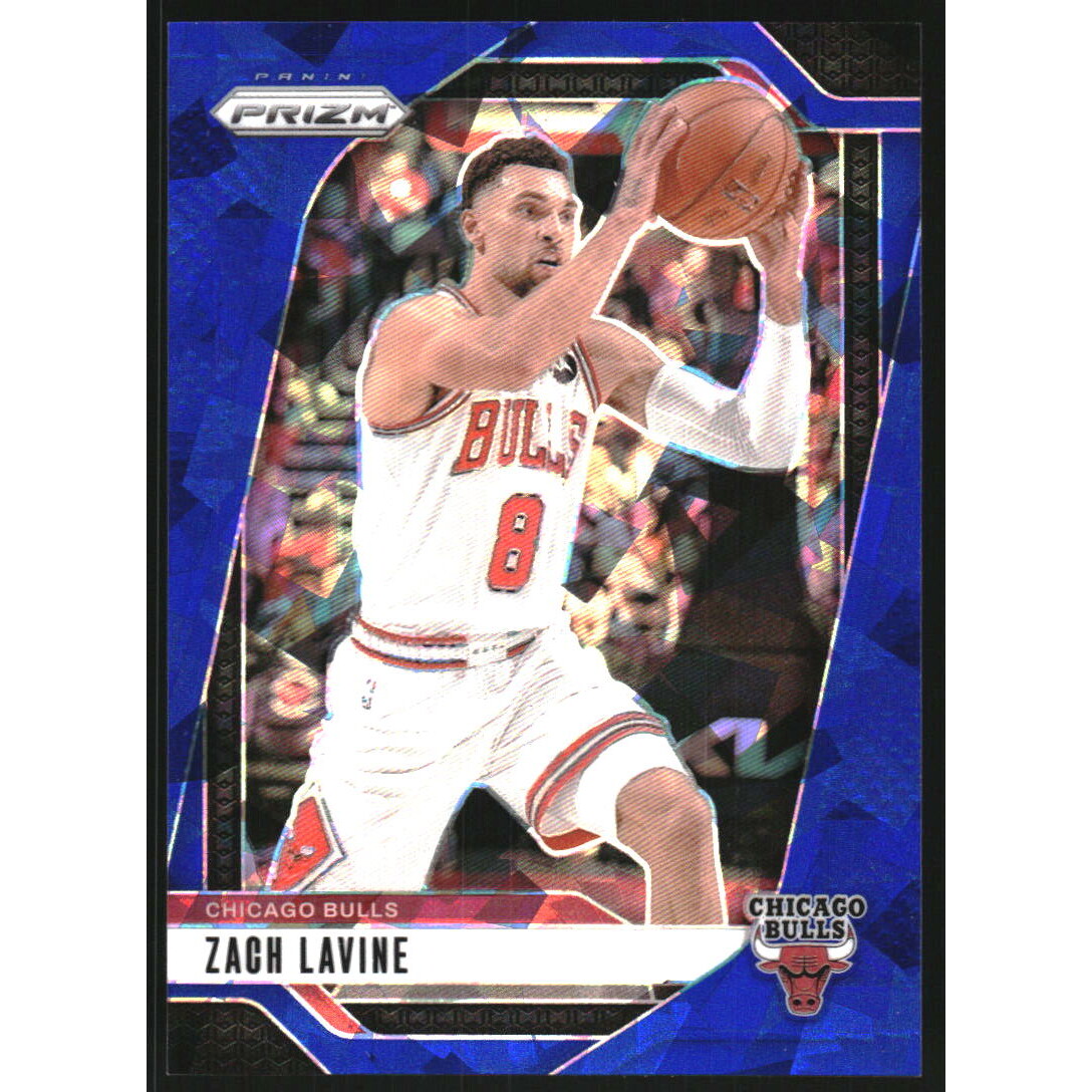 2024-25 Panini Prizm Prizms Blue Ice #192 Zach LaVine