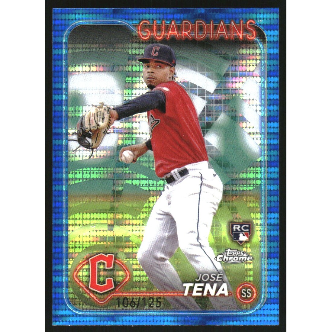 2024 Topps Chrome Blue Sonar Refractors #29 Jose Tena. rookie card picture