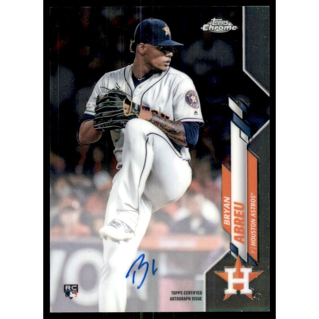2020 Topps Chrome Rookie Autographs #RABA Bryan Abreu. rookie card picture