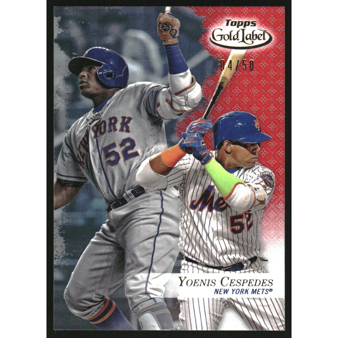 2017 Topps Gold Label Class 2 Red #22 Yoenis Cespedes