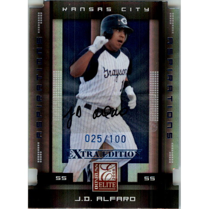 2008 Donruss Elite Extra Edition Signature Aspirations #41 J.D. Alfaro/100