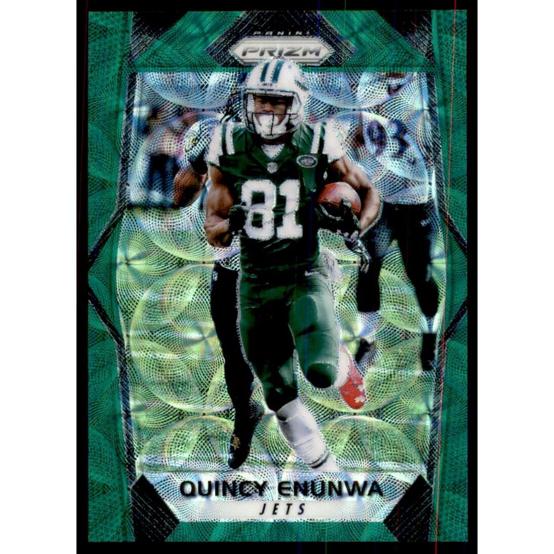 2017 Panini Prizm Prizms Green Scope #195 Quincy Enunwa. rookie card picture