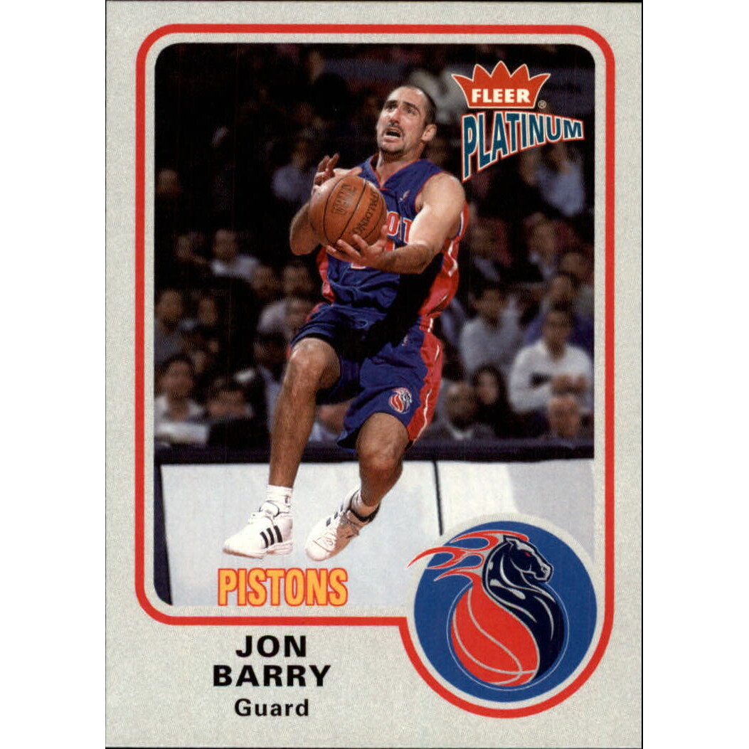 2002-03 Fleer Platinum Finish #11 Jon Barry