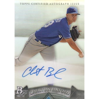 2014 Bowman Platinum Prospect Autographs #APCB Christian Binford