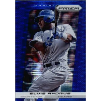 2013 Panini Prizm Prizms Blue #76 Elvis Andrus