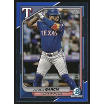 2024 Bowman Chrome Blue Refractors #66 Adolis Garcia