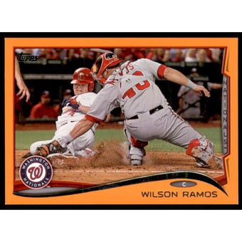2014 Topps Factory Set Orange Border #645 Wilson Ramos