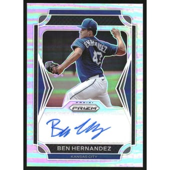 2021 Panini Prizm Draft Picks Autographs Prizms Silver #18 Ben Hernandez