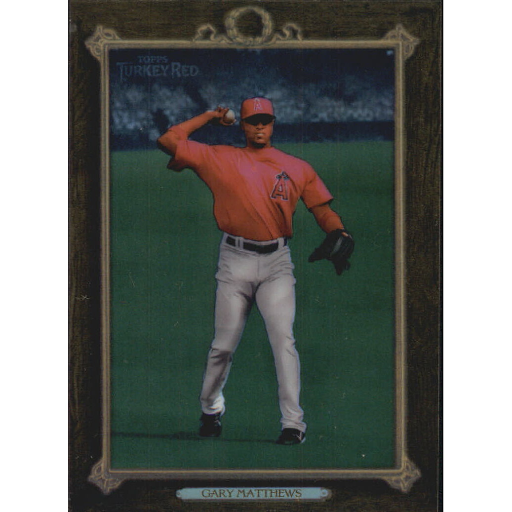 2007 Topps Turkey Red Chrome Black Refractors #114 Gary Matthews. rookie card picture