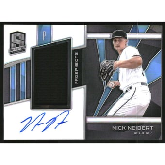 2020 Panini Spectra Prospect Jersey Autographs #13 Nick Neidert