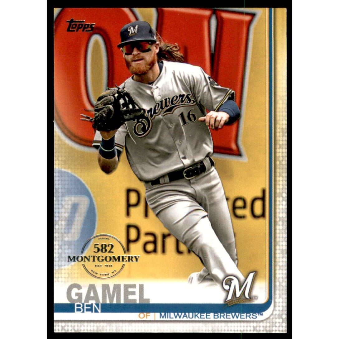 2019 Topps Factory Set 582 Montgomery #506 Ben Gamel. rookie card picture