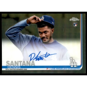 2019 Topps Chrome Rookie Autographs #RADSA Dennis Santana