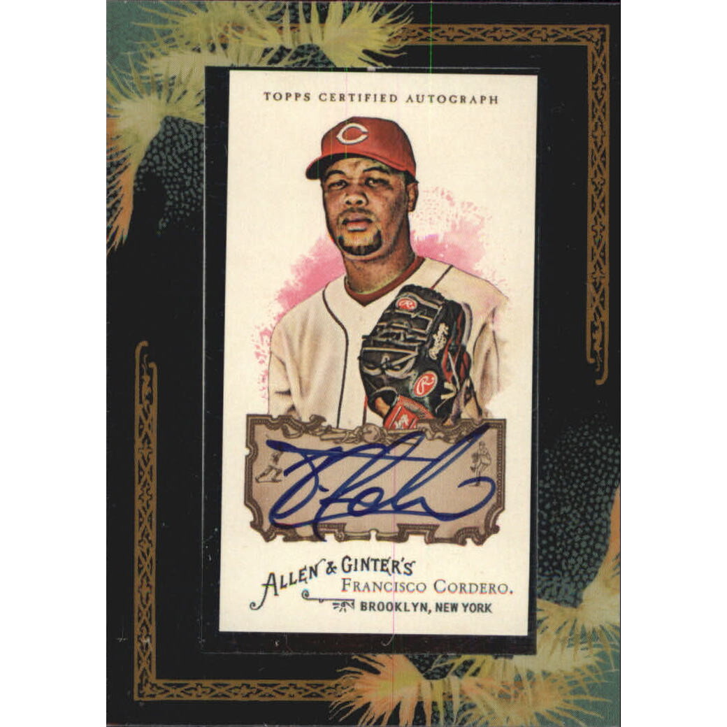 2008 Topps Allen and Ginter Autographs #FC Francisco Cordero C EXCH