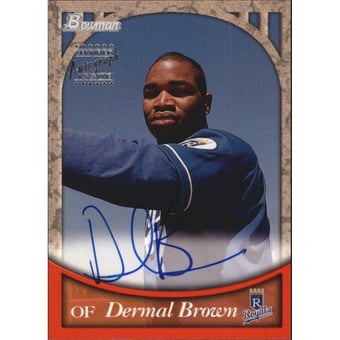 1999 Bowman Autographs #BA47 Dermal Brown S