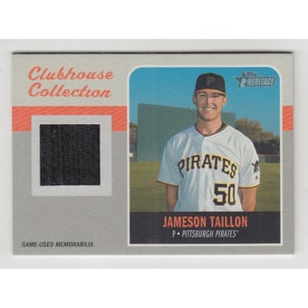 2019 Topps Heritage Clubhouse Collection Relics #CCRJT Jameson Taillon