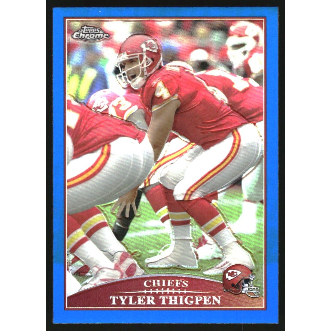 2009 Topps Chrome Blue Refractors #TC8 Tyler Thigpen. rookie card picture