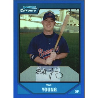 2007 Bowman Chrome Prospects Blue Refractors #BC134 Matt Young