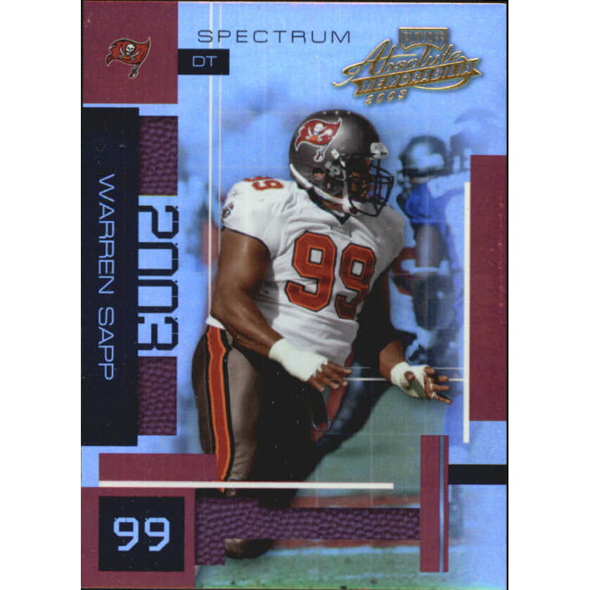 2003 Absolute Memorabilia Spectrum #97 Warren Sapp
