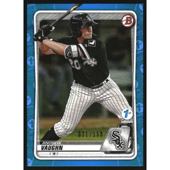 2020 Bowman 1st Edition Blue Foil #BFE26 Andrew Vaughn