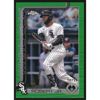 2025 Topps Chrome Green Refractors #177 Luis Robert Jr.