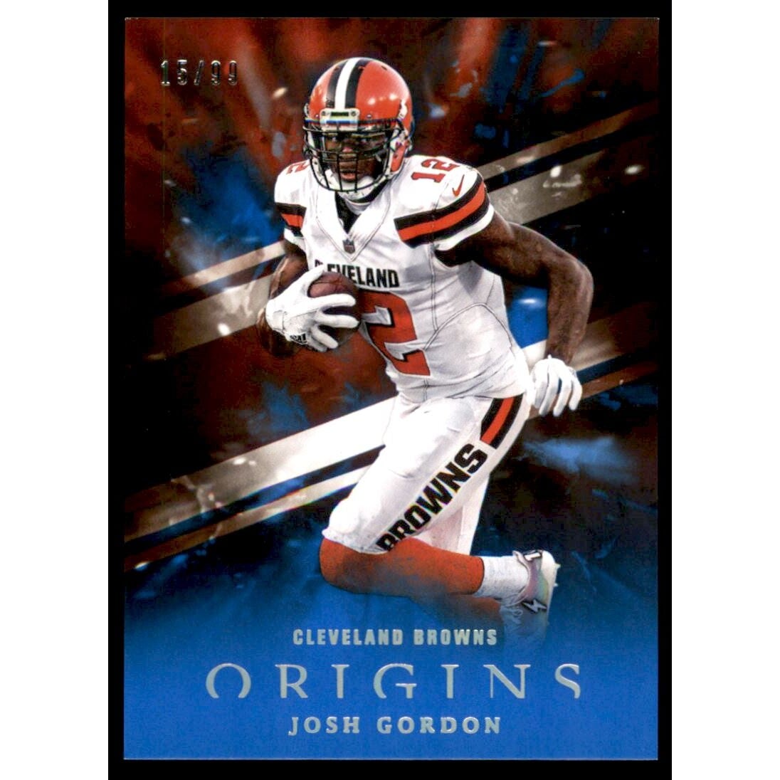 2018 Panini Origins Blue #9 Josh Gordon. rookie card picture