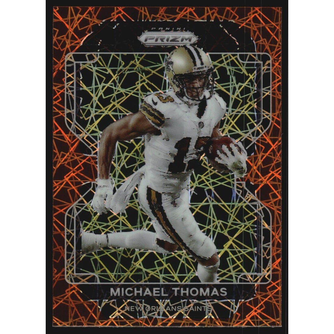 2021 Panini Prizm Prizms Lazer #301 Michael Thomas. rookie card picture