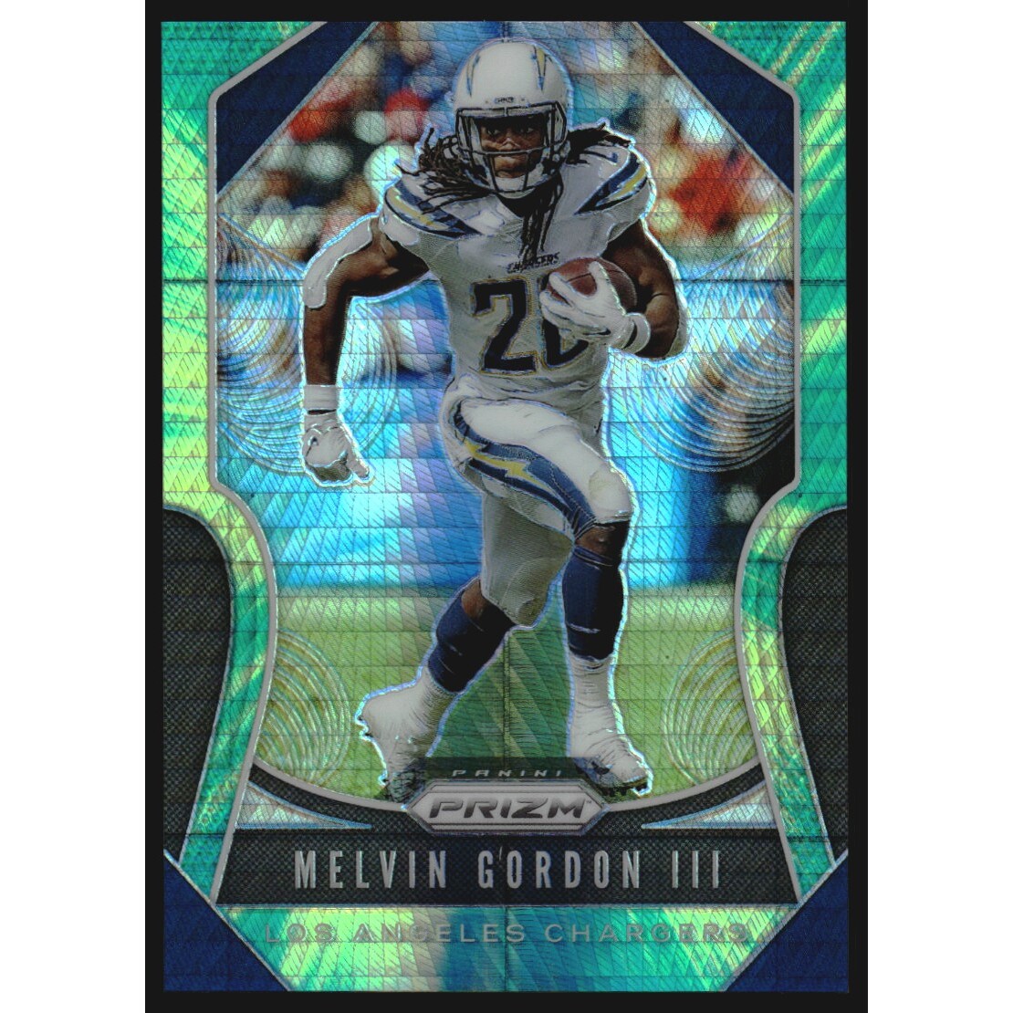 2019 Panini Prizm Prizms Hyper #221 Melvin Gordon III