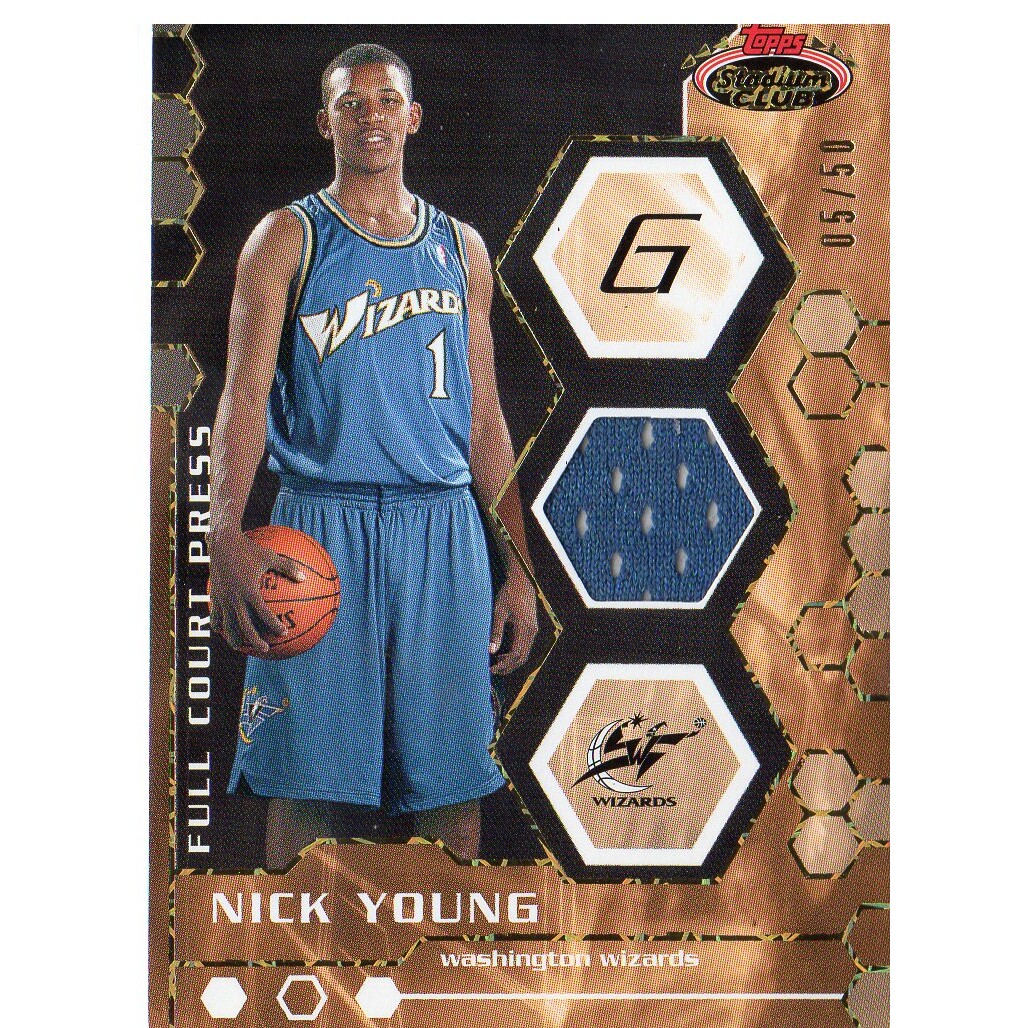2007-08 Stadium Club Full Court Press Relics Gold #NY Nick Young 2007-08 Stadium Club Full Court Press Relics Gold #NY Nick Young
