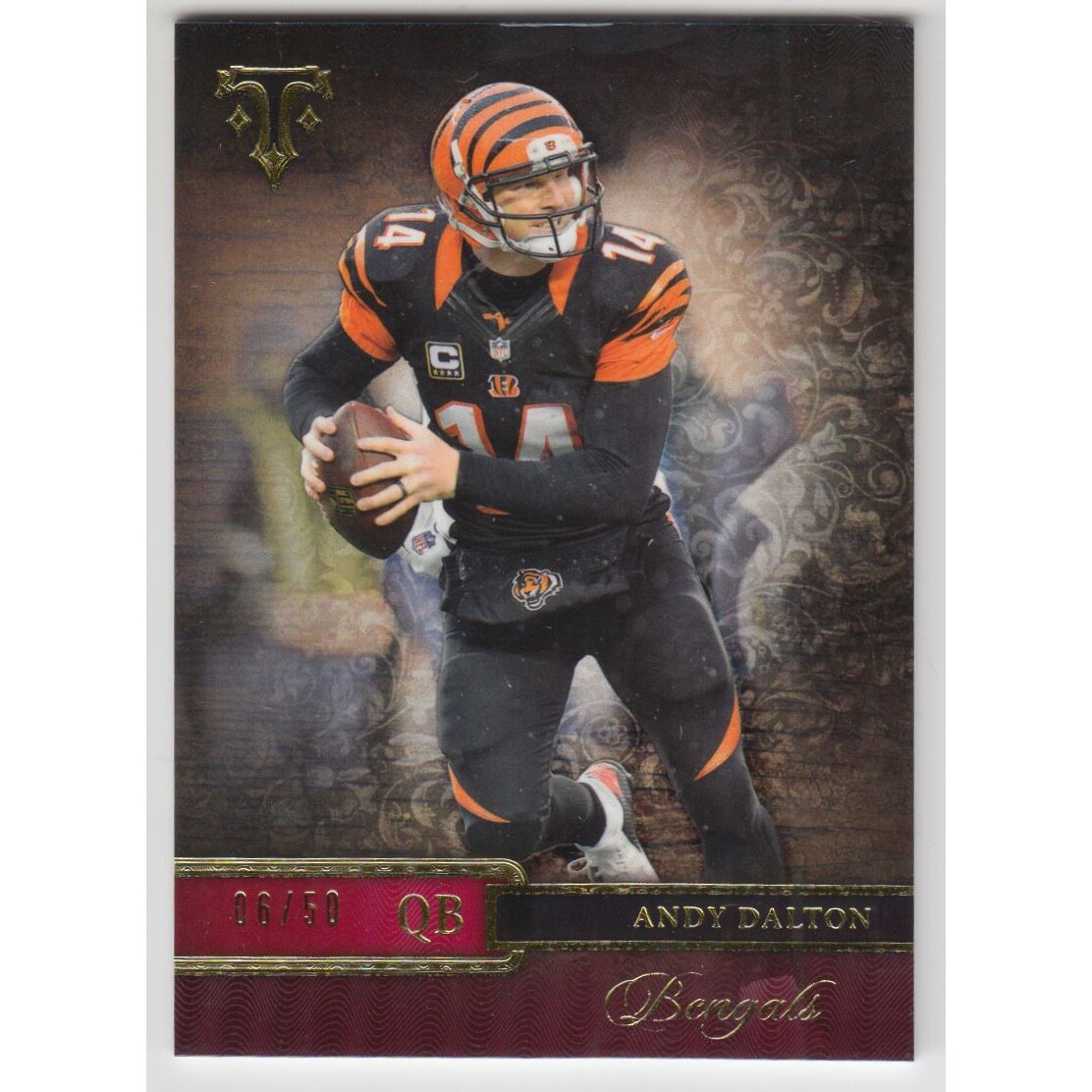 2014 Topps Triple Threads Ruby #42 Andy Dalton. rookie card picture