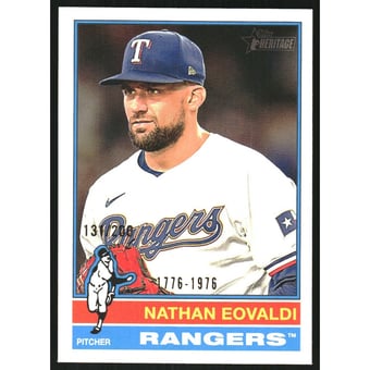 2025 Topps Heritage Bicentennial #34 Nathan Eovaldi