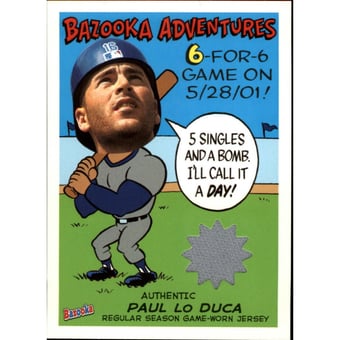 2004 Bazooka Adventures Relics #PL Paul Lo Duca Jsy C