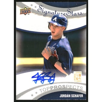2009 Upper Deck Signature Stars #204 Jordan Schafer AU (RC)