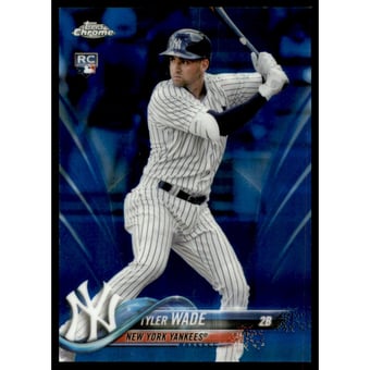 2018 Topps Chrome Blue Refractors #32 Tyler Wade