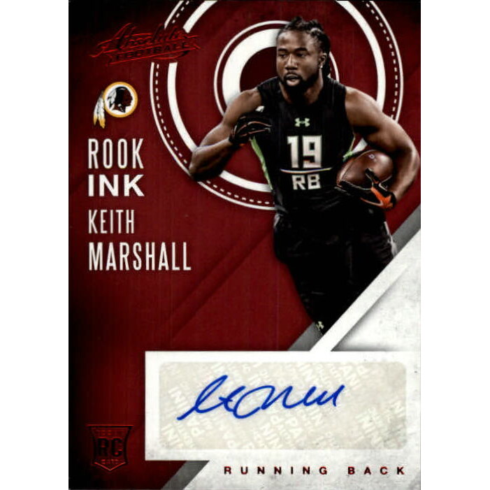 2016 Absolute Rook Ink Red #3 Keith Marshall