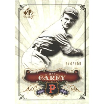 2006 SP Legendary Cuts #166 Max Carey