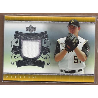 2007 Upper Deck UD Game Materials #ZD Zach Duke S2
