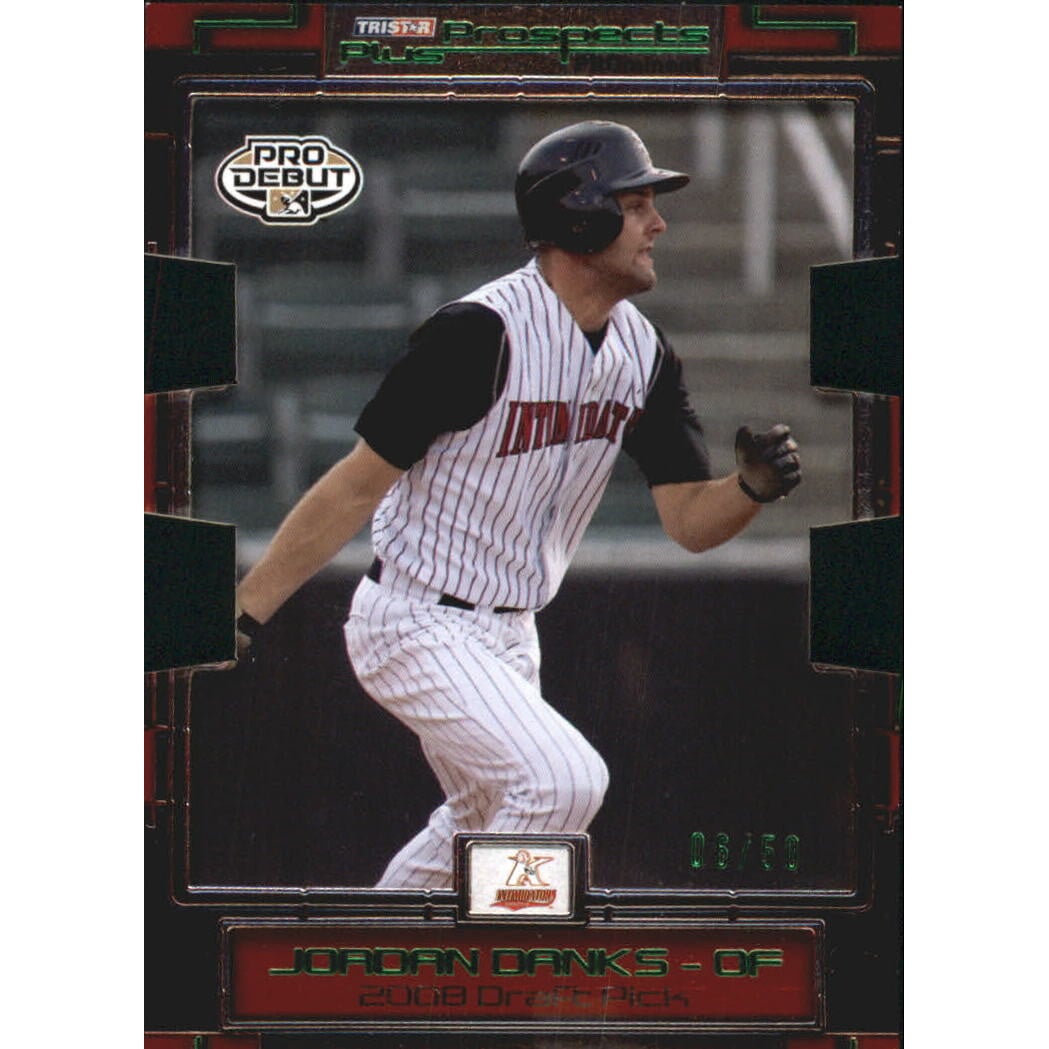 2008 TRISTAR Prospects Plus PROminent Die Cut Green #114 Jordan Danks
