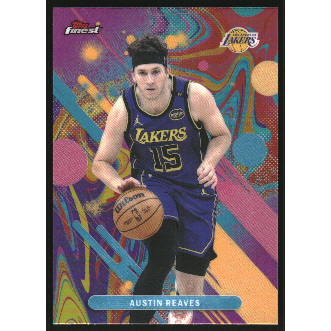 2025-26 Finest Oil Spill Refractors #80 Austin Reaves C